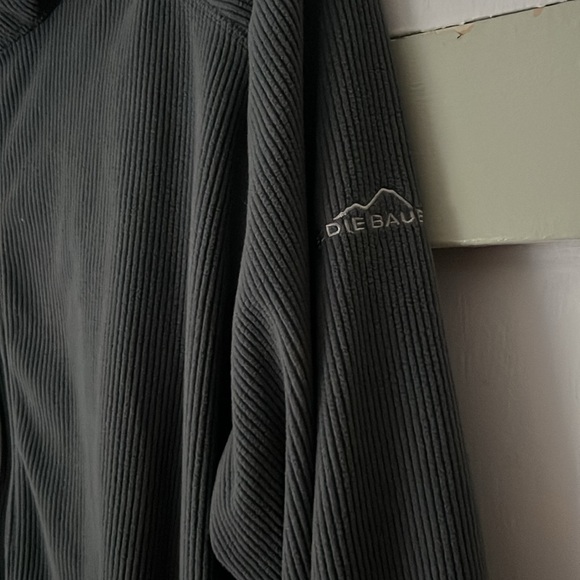 NWT Eddie Bauer Men's Dark Grey Stretch Fleece Jacket Large - Picture 11 of 15